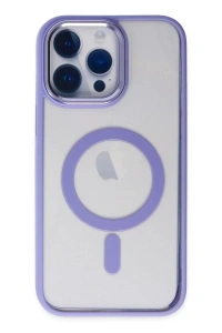 Apple iPhone 14 Pro Kılıf Room Magneticsafe Silikon - Lila