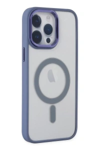 Apple iPhone 14 Pro Kılıf Room Magneticsafe Silikon - Sierra Blue