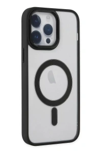 Apple iPhone 14 Pro Kılıf Room Magneticsafe Silikon - Siyah