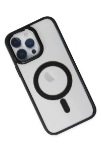 Apple iPhone 14 Pro Kılıf Room Magneticsafe Silikon - Siyah