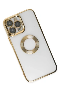 Apple iPhone 14 Pro Kılıf Slot Silikon - Gold