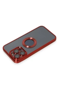 Apple iPhone 14 Pro Kılıf Slot Silikon - Kırmızı