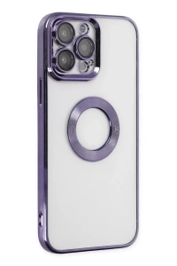 Apple iPhone 14 Pro Kılıf Slot Silikon - Mor