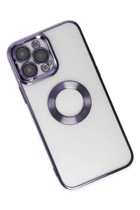 Apple iPhone 14 Pro Kılıf Slot Silikon - Mor