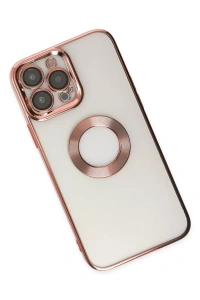 Apple iPhone 14 Pro Kılıf Slot Silikon - Rose Gold