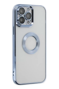 Apple iPhone 14 Pro Kılıf Slot Silikon - Sierra Blue