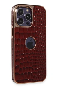 Apple iPhone 14 Pro Kılıf Snake Kapak - Bordo