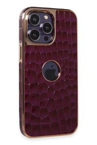 Apple iPhone 14 Pro Kılıf Snake Kapak - Derin Mor