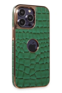 Apple iPhone 14 Pro Kılıf Snake Kapak - Koyu Yeşil