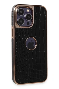 Apple iPhone 14 Pro Kılıf Snake Kapak - Siyah