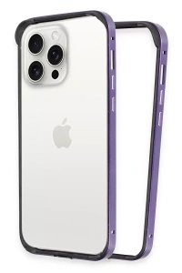 Apple iPhone 14 Pro Land Bumper Koruma Kapak - Derin Mor