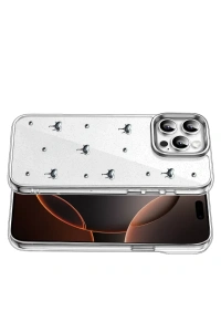 Apple iPhone 14 Pro Max Fiyonk Desenli Kapak - Desen 1