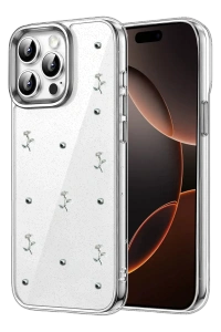 Apple iPhone 14 Pro Max Fiyonk Desenli Kapak - Desen 4