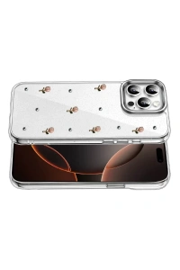 Apple iPhone 14 Pro Max Fiyonk Desenli Kapak - Desen 6