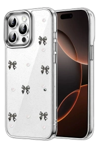 Apple iPhone 14 Pro Max Fiyonk Desenli Kapak - Desen 8
