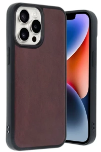 Apple iPhone 14 Pro Max Kılıf Aras Deri Kapak - Bordo