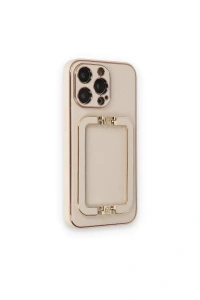 Apple iPhone 14 Pro Max Kılıf Coco Elit Kapak - Gold