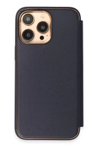 Apple iPhone 14 Pro Max Kılıf Dolpin Kapaklı - Lacivert