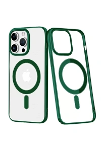 Apple iPhone 14 Pro Max Kılıf Element Magneticsafe Sert Kapak - Köknar Yeşili