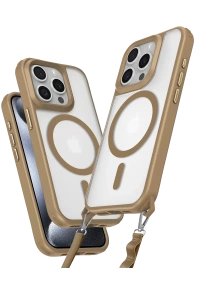 Apple iPhone 14 Pro Max Kılıf Enka Magsafe Silikon Kılıf - Desert