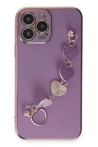 Apple iPhone 14 Pro Max Kılıf Esila Silikon - Mor