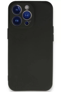 Apple iPhone 14 Pro Max Kılıf First Silikon - Siyah