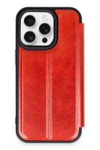 Apple iPhone 14 Pro Max Kılıf Flip Cover - Kırmızı