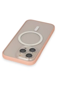 Apple iPhone 14 Pro Max Kılıf Grand Magneticsafe Kapak - Pembe
