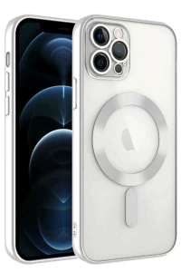 Apple iPhone 14 Pro Max Kılıf Kross Magneticsafe Kapak - Gümüş