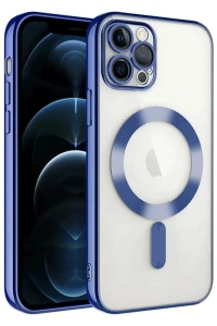 Apple iPhone 14 Pro Max Kılıf Kross Magneticsafe Kapak - Lacivert