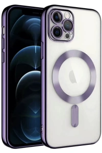 Apple iPhone 14 Pro Max Kılıf Kross Magneticsafe Kapak - Mor