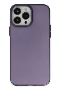 Apple iPhone 14 Pro Max Kılıf Modos Metal Kapak - Mor
