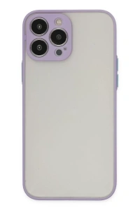 Apple iPhone 14 Pro Max Kılıf Montreal Silikon Kapak - Mor