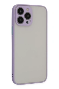 Apple iPhone 14 Pro Max Kılıf Montreal Silikon Kapak - Mor