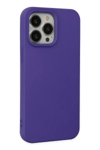 Apple iPhone 14 Pro Max Kılıf Nano içi Kadife Silikon - Mor