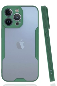 Apple iPhone 14 Pro Max Kılıf Platin Silikon - Yeşil