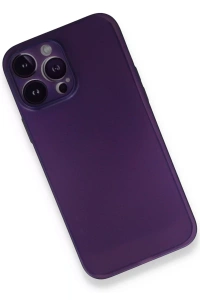 Apple iPhone 14 Pro Max Kılıf PP Ultra İnce Kapak - Mor