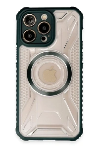 Apple iPhone 14 Pro Max Kılıf Prag Magneticsafe Kapak - Koyu Yeşil