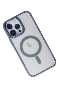 Apple iPhone 14 Pro Max Kılıf Room Magneticsafe Silikon - Sierra Blue