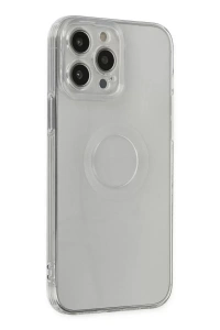 Apple iPhone 14 Pro Max Kılıf Santa Lens Silikon - Şeffaf