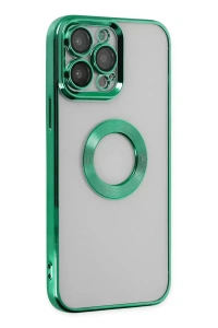 Apple iPhone 14 Pro Max Kılıf Slot Silikon - Köknar Yeşili