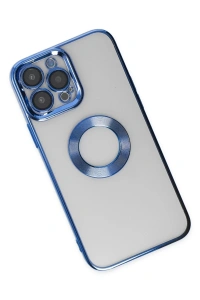 Apple iPhone 14 Pro Max Kılıf Slot Silikon - Mavi