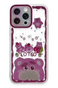 Apple iPhone 14 Pro Max Kılıf Sweet Desenli Silikon Kapak - Pembe