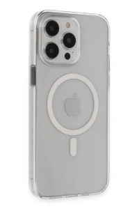 Apple iPhone 14 Pro Max Kılıf Tron Şeffaf Magsafe Kapak - Şeffaf