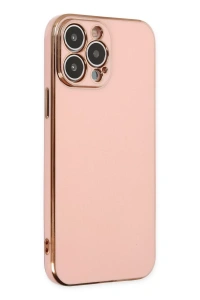 Apple iPhone 14 Pro Max Kılıf Volet Silikon - Pembe