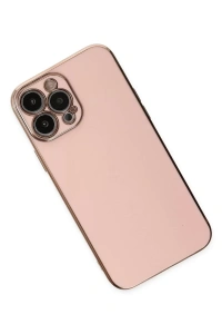 Apple iPhone 14 Pro Max Kılıf Volet Silikon - Pembe