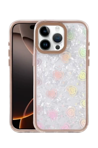 Apple iPhone 14 Pro Max Lumi Desenli Kapak - Çöl Titanyum