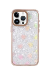 Apple iPhone 14 Pro Max Lumi Desenli Kapak - Çöl Titanyum