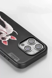 Apple iPhone 14 Pro Max Perma Desenli Kapak - Kahverengi