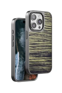 Apple iPhone 14 Pro Wave Kapak - Koyu Kahve